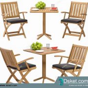3D Model Table Chair Free Download 0472