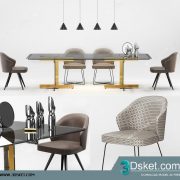3D Model Table Chair Free Download 0475