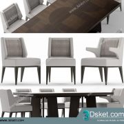 3D Model Table Chair Free Download 0486