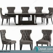 3D Model Table Chair Free Download 0492
