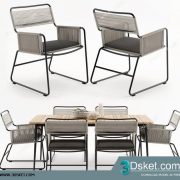 3D Model Table Chair Free Download 0495