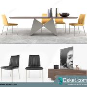3D Model Table Chair Free Download 0500