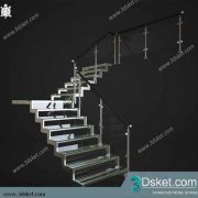 3D Model Staircase Free Download 002