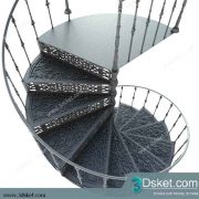 3D Model Staircase Free Download 011