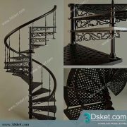 3D Model Staircase Free Download 003