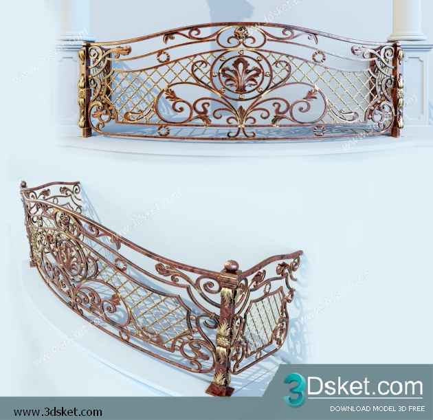 3D Model Staircase Free Download 013