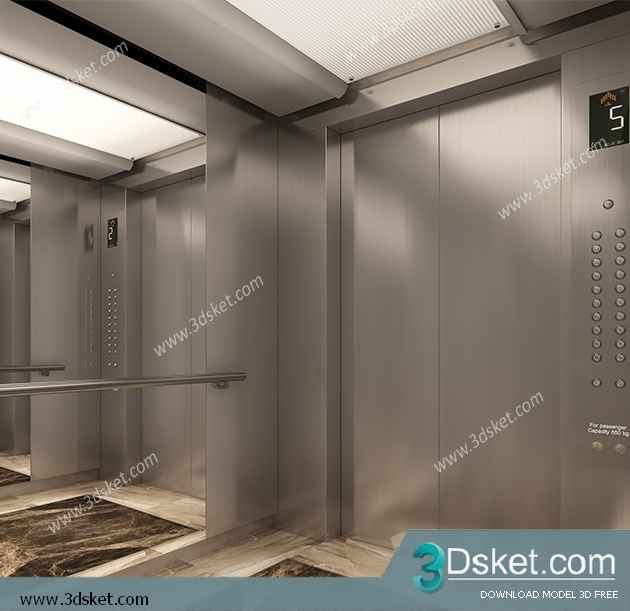 3D Model Staircase Free Download 014