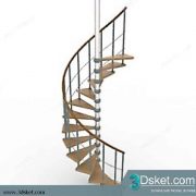 3D Model Staircase Free Download 004