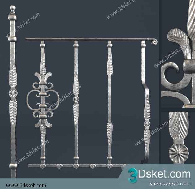 3D Model Staircase Free Download 016