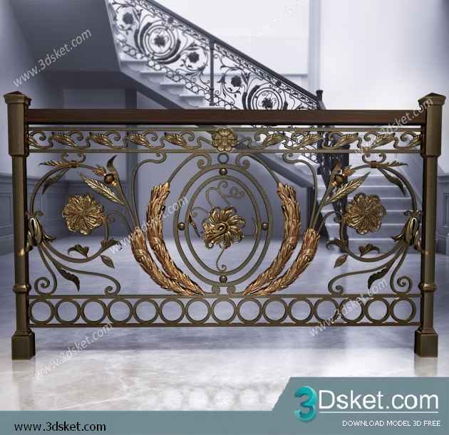 3D Model Staircase Free Download 018