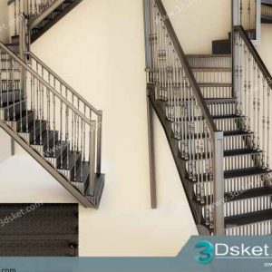 3D Model Staircase Free Download 005