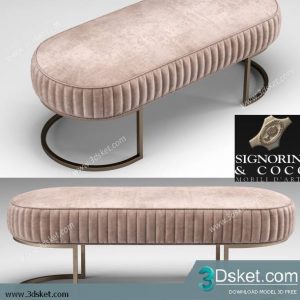 3D Model Other Soft Seating Free Download Ghế mềm 075