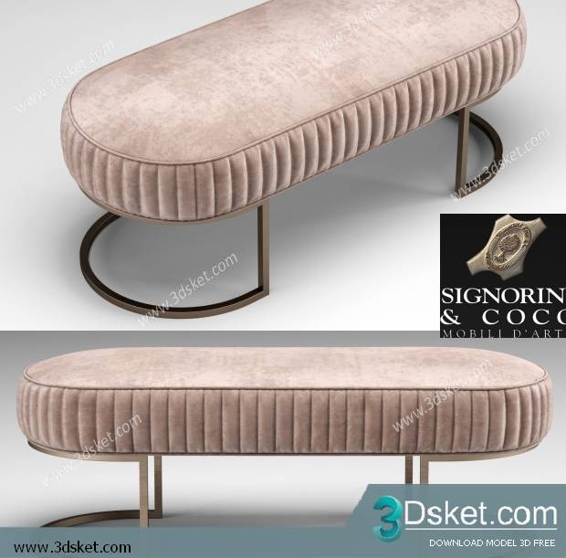 3D Model Other Soft Seating Free Download Ghế mềm 075