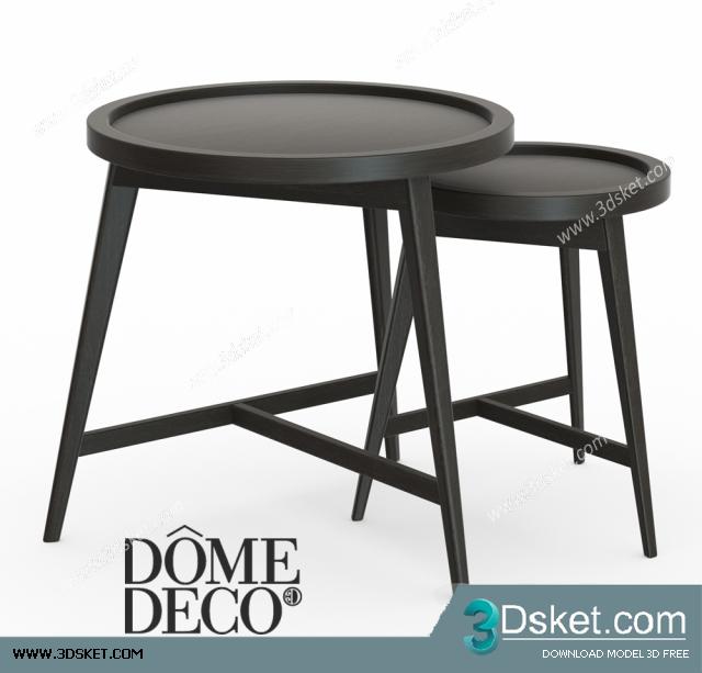 3D Model Table Chair Free Download 0229