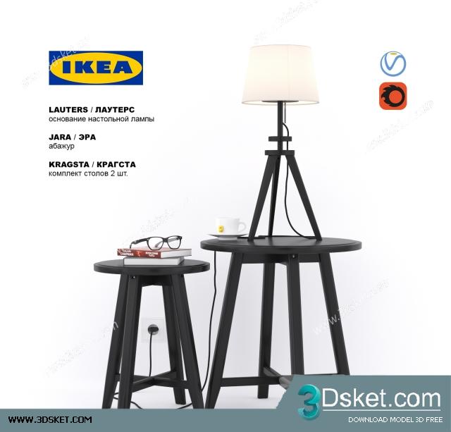 3D Model Table Chair Free Download 0232