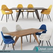 3D Model Table Chair Free Download 0255