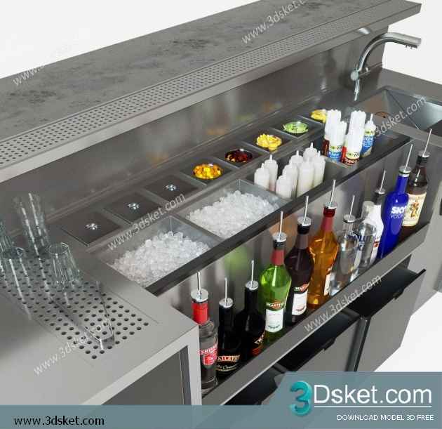 3D Model Restaurant Free Download 005