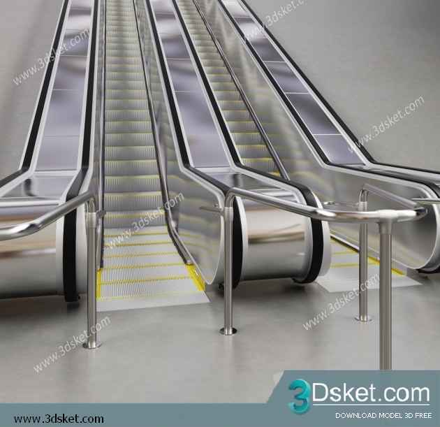 3D Model Staircase Free Download 020