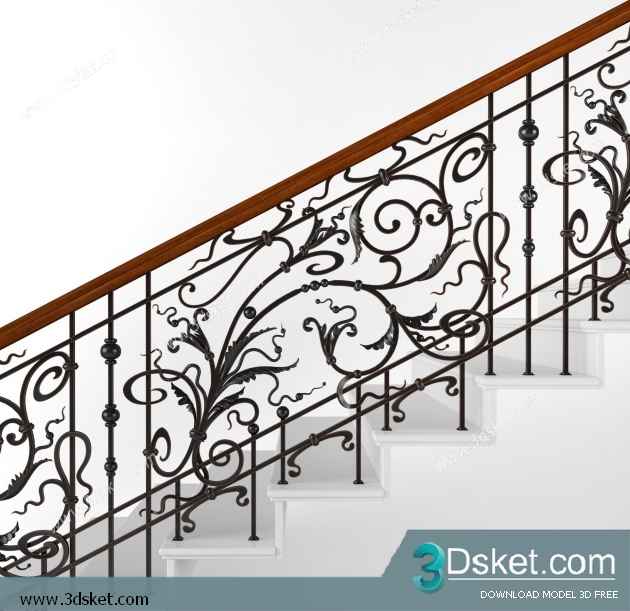 3D Model Staircase Free Download 021