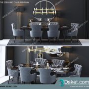 3D Model Table Chair Free Download 0264