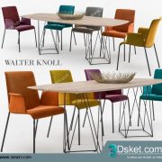 3D Model Table Chair Free Download 0276