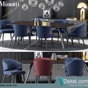 3D Model Table Chair Free Download 0280
