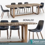 3D Model Table Chair Free Download 0281