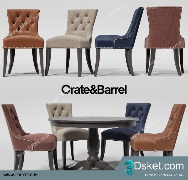 3D Model Table Chair Free Download 0283
