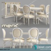 3D Model Table Chair Free Download 0287