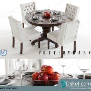 3D Model Table Chair Free Download 0305