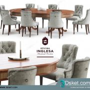 3D Model Table Chair Free Download 0306
