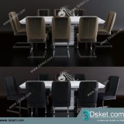 3D Model Table Chair Free Download 0307