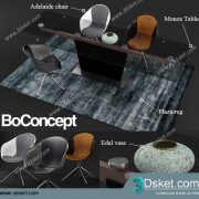 3D Model Table Chair Free Download 0326