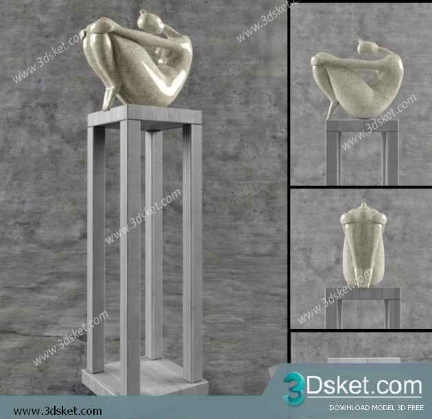 Free Download Sculpture 3D Model Điêu Khắc 0107