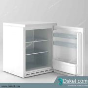 Free Download Kitchen Appliance 3D Model 0211 Tủ Lạnh