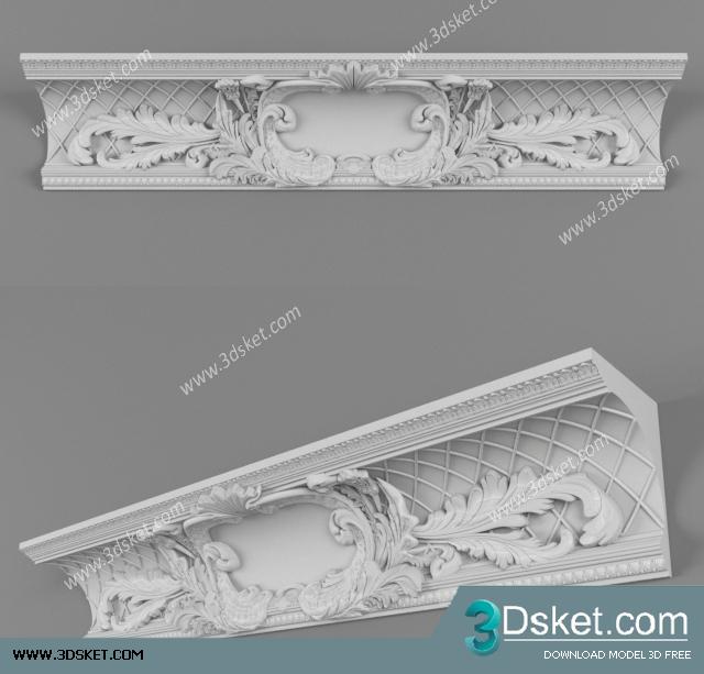 Free Download Decorative Plaster 3D Model 346