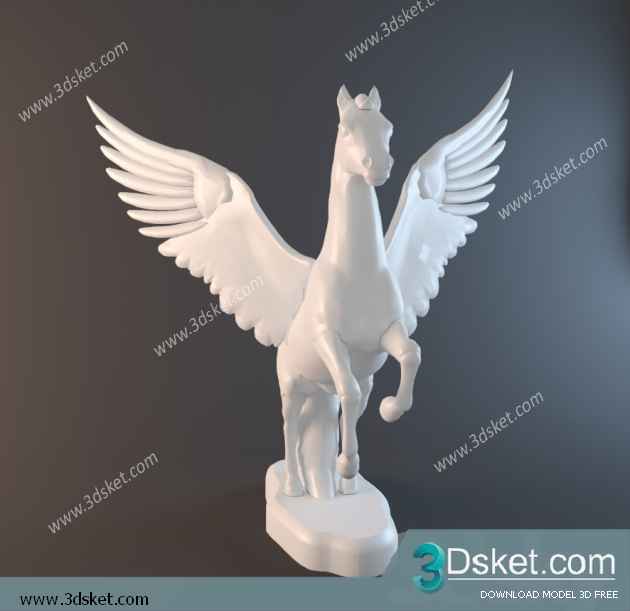 Free Download Sculpture 3D Model Điêu Khắc 0108