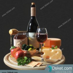 Free Download Food And Drinks 3D Model 0111