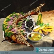 Free Download Food And Drinks 3D Model 0112