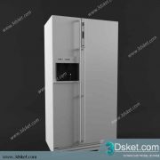 Free Download Kitchen Appliance 3D Model 0218 Tủ Lạnh