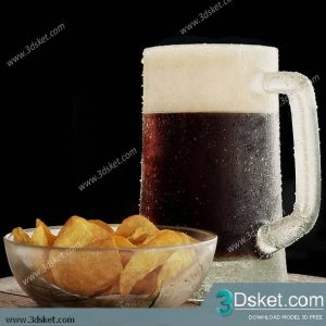 Free Download Food And Drinks 3D Model 0113