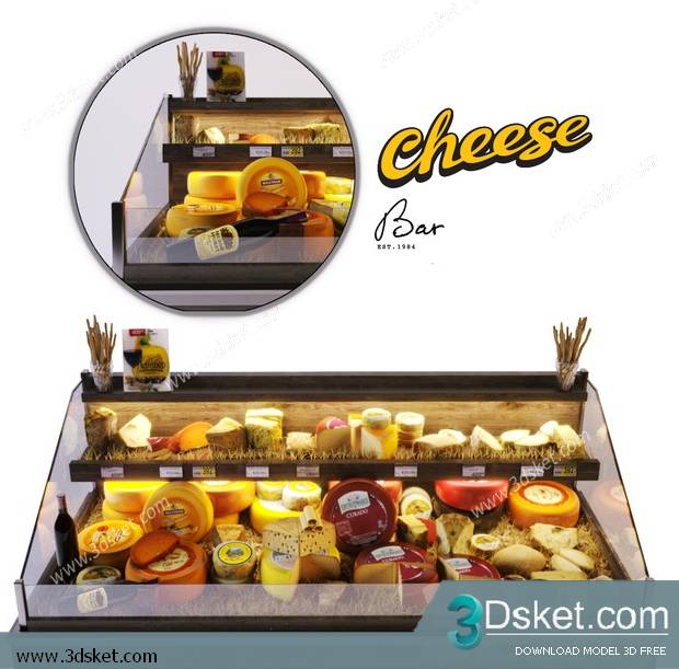 Free Download Food And Drinks 3D Model 0114