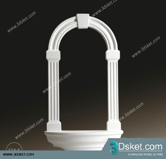 Free Download Decorative Plaster 3D Model 207