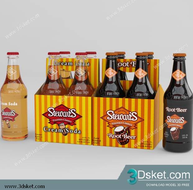 Free Download Food And Drinks 3D Model 053