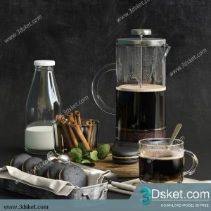 Free Download Food And Drinks 3D Model 0117