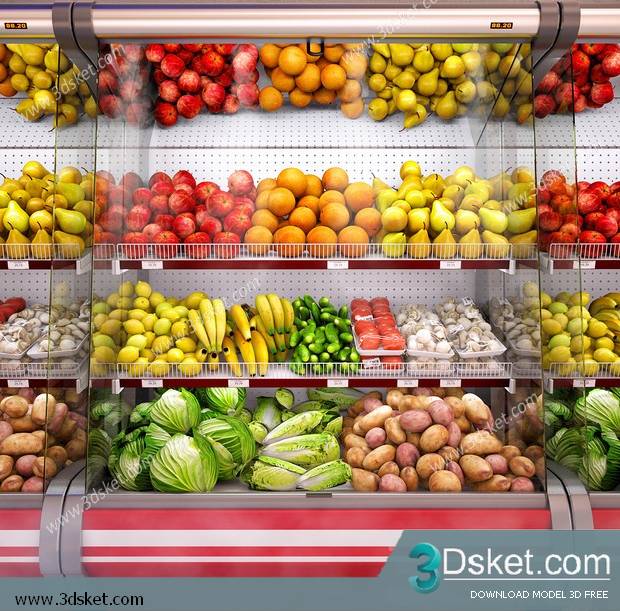 Free Download Food And Drinks 3D Model 0118