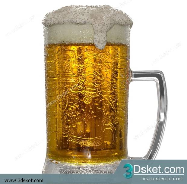 Free Download Food And Drinks 3D Model 0122