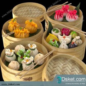 Free Download Food And Drinks 3D Model 0123