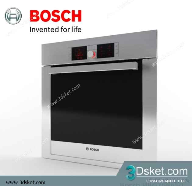 Free Download Kitchen Appliance 3D Model 0226 Lò Nướng