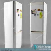 Free Download Kitchen Appliance 3D Model 0230 Tủ Lạnh